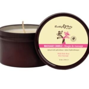 EARTHLY BODY AT NIGHT CANDLE APHRODISIAC WILD PINK ROSE 6OZ