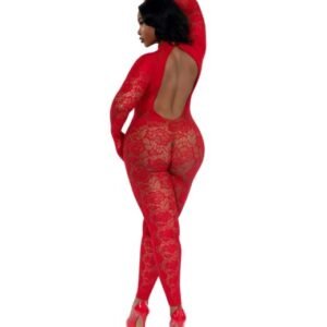 DREAMGIRL PLUS RED GLOVED BODYSTOCKING OSQ