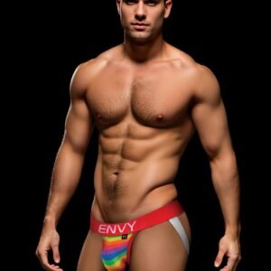 ENVY RAINBOW PRIDE JOCK RED S/M
