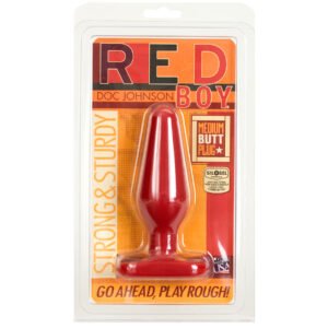 RED BOY MEDIUM BUTT PLUG 5IN - CD