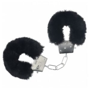 OUCH! CLASSIC FLUFFY HANDCUFFS BLACK