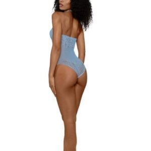 DREAMGIRL PLUS ASHLEY TEDDY ARCTIC BLUE OS