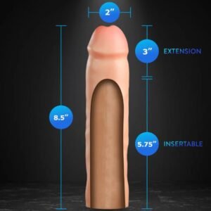 PERFORMANCE PLUS 3IN SILICONE PENIS XTENDER BEIGE