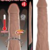 NATURAL REALSKIN HOT COCK #1 BROWN VIBRATING DILDO
