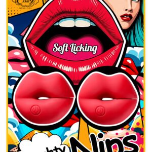 CLOUD 9 MINI LIPS VIBRATING NIPPLE CLAMP PAIR RED