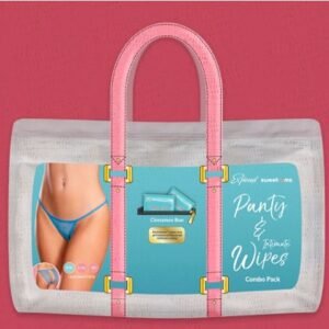 SWEETUMS OPEN BACK PANTY W/ WIPES BLUE SUGAR L/XL