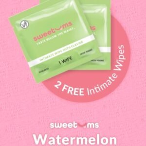 SWEETUMS FLUTTER THONG W/ WIPES WATERMELON S/M