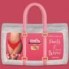 SWEETUMS SPLIT PANTY W/ WIPES CHERRY S/M