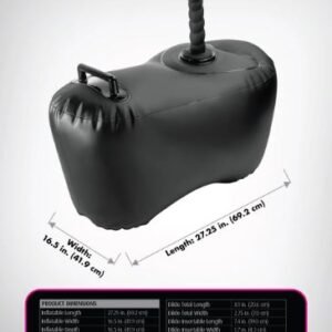 FETISH FANTASY S/ BODY DOCK INFLATABLE LOVE SEAT BLK