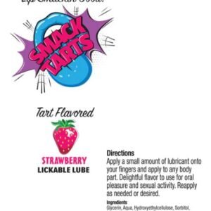 SMACK TARTS LICKABLE LUBE SOUR STRAWBERRY 2OZ