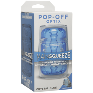 MAIN SQUEEZE POP OFF OPTIX CRYSTAL BLUE STROKER