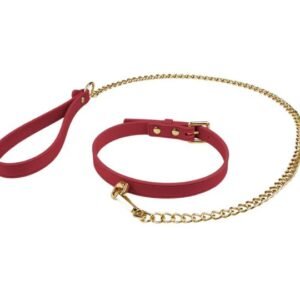 TEMPTASIA ARDOR COLLAR & LEASH RED