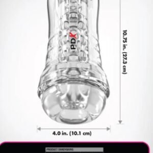 PDX ELITE VIEWTUBE SEE-THRU EZ/GRIP STROKER CLEAR