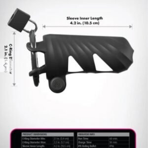 FANTASY C RINGZ VIBRATING COCK BLOCKER BLK