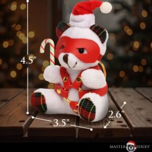 MS HOLIDAY BONDAGE BEAR KEYCHAIN WHITE
