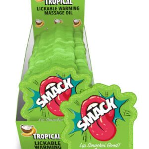 SMACK LICKABLE MASSAGE OIL 36 PC DISPLAY TROPICAL