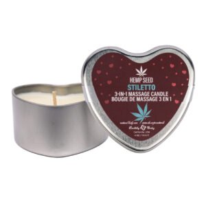 HEMP SEED 3 N 1 VALENTINE'S 2025 MASSAGE CANDLE STILETTO 4.7 OZ