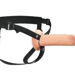 FANTASY X-TENSIONS ELITE 8IN SILICONE HOLLOW STRAP-ON DUAL DENSITY - LIGHT