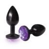 9'S SILVER STARTER ANODIZED BEJEWELED STEEL PLUG VIOLET