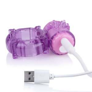 SCREAMING O CHARGED BIG O PURPLE COCK RING