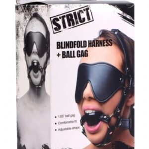 STRICT EYE MASK HARNESS W/ BALL GAG