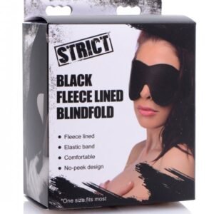 STRICT BLACK FLEECE LINED BLINDFOLD