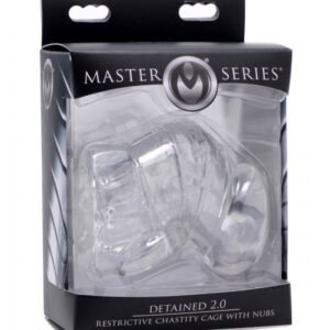 MASTER SERIES DETAINED 2.0 RESTRICTIVE CHASTITY CAGE W/ NUBS