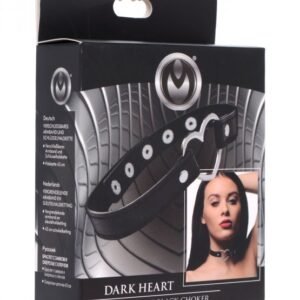 MASTER SERIES DARK HEART CHROME HEART BLACK CHOKER