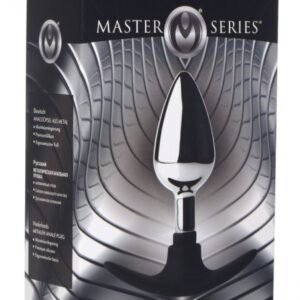 MASTER SERIES DARK INVADER METAL & SILICONE ANAL PLUG MEDIUM