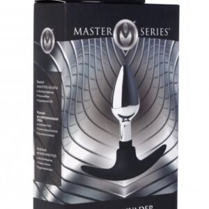 MASTER SERIES DARK INVADER METAL & SILICONE ANAL PLUG SMALL