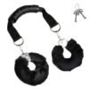 MASTER SERIES THE HANDLER FURRY HANDCUFFS W/ HANDLE