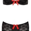 (D)BRA GARTER SKIRT & G-STRING BLACK S/M (LUV LACE)