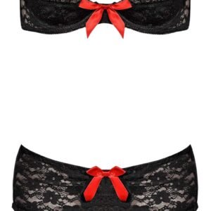 (D)BRA GARTER SKIRT & G-STRING BLACK S/M (LUV LACE)