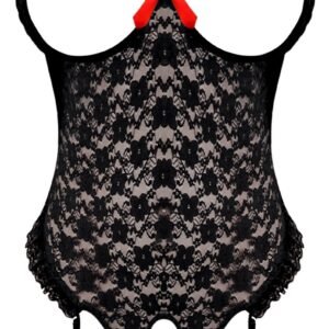(D) CUPLESS CROTCHLESS TEDDY B L/XL (LUV LACE)