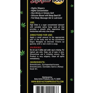 HIGH GLIDE EROTIC LUBRICANT 8.5 OZ BOTTLE