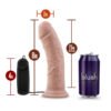 DR SKIN DR JOE 8IN VIBRATING COCK W/ SUCTION CUP VANILLA