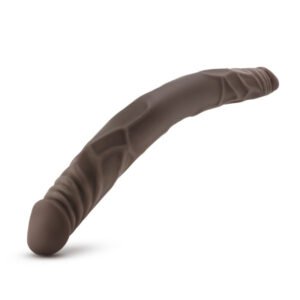 DR SKIN 14 DOUBLE DILDO CHOCOLATE "