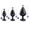 LUXE BLING PLUGS TRAINING KIT BLACK W/WHITE GEMS