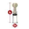 TEMPTASIA CLIT & NIPPLE TWIST SUCKERS SET OF 3 CLEAR
