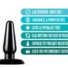 ANAL ADVENTURES BASIC ANAL PLUG - MEDIUM - BLACK