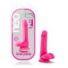NEO 6 DUAL DENSITY COCK W/BALLS NEON PINK "
