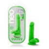 NEO 6 DUAL DENSITY COCK W/BALLS NEON GREEN "