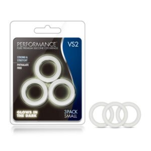 PERFORMANCE VS2 PURE PREMIUM SILICONE COCKRINGS SMALL WHITE
