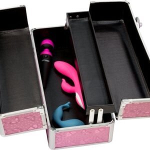 LOCKABLE VIBRATOR CASE PINK LARGE