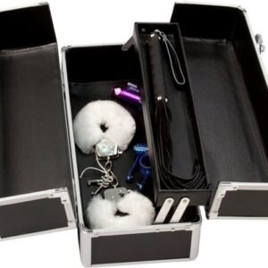 LOCKABLE VIBRATOR CASE BLACK LARGE