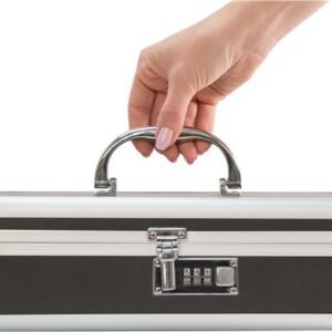 LOCKABLE VIBRATOR CASE BLACK SMALL