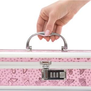 LOCKABLE VIBRATOR CASE PINK SMALL