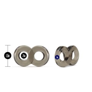 STAY HARD COCK RING & BALL STRAP BLACK