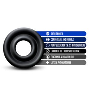 PERFORMANCE SILICONE PUMP SLEEVE MEDIUM BLACK