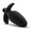 ANAL ADVENTURES PLATINUM SILICONE SADDLE PLUG BLACK